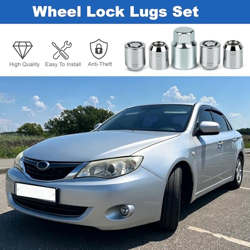 Outopakkle B321SFL001 wheel lock key lug set for Subaru Impreza WRX 2008–2026