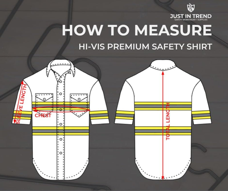 Premium High Visibility Safety Shirt - Half Sleeve X-Large Khaki