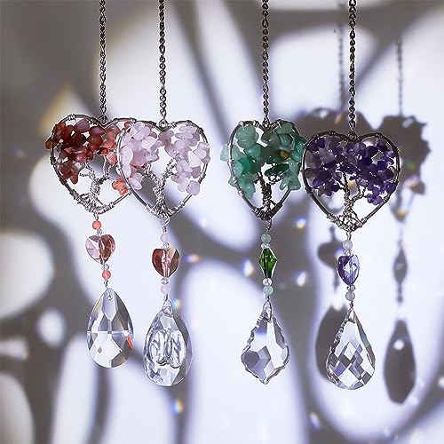 ORIGACH 4 Pack DIY Tree of Life Suncatcher Kit for Windows