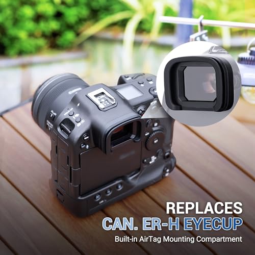 ER-H Soft Rubber Eye Cup Eyepiece Viewfinder & TC-80N3 Wired Intervalometer Timer Remote Shutter Release for Canon EOS R3 Mirrorless Camera