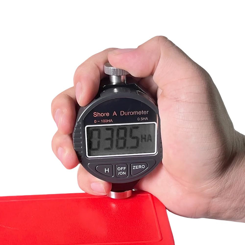 [Australia - AusPower] - Shore A Hardness Tester 0-100HA - Digital Durometer Gauge for Rubber, Tires, Elastomers & Plastics, ASTM D2240 ISO 7619 Compliance, Large LCD, NIST Certificate, 5-Year Warranty 