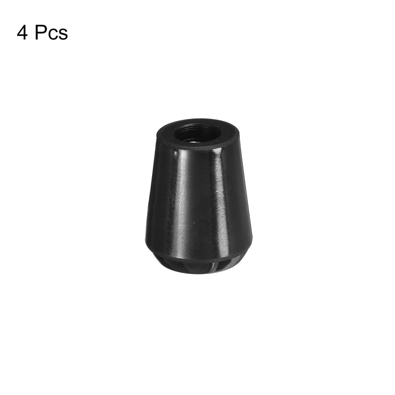 [Australia - AusPower] - Revolving Handle Grip, 4Pcs M6x20mm Phenolic Tapered Handle Female Thread Insert Machine Handle for Industry Lathe Milling Replacement Parts 4 