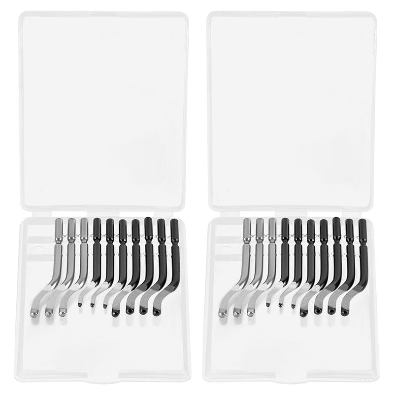 [Australia - AusPower] - flintronic Universal Deburring Tool, Pack of 20 Replacement Blades, Metal Handle Blades, 360° Rotating Blade Cutting Tool for 3D Printers, Plastic, Aluminium (without Metal Handle) 20 pieces (8 x BS1010 + 6 x BK3010 + 6 x BS1018) 