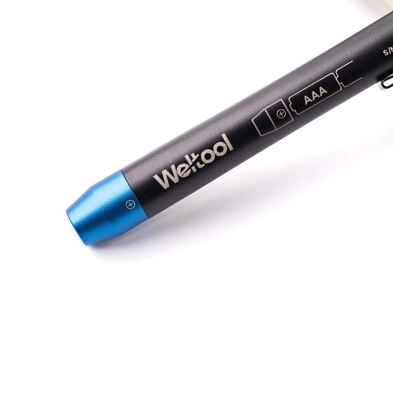 [Australia - AusPower] - Weltool M6-BL EMS Medical Penlight Soft Light with Pupil Gauge for ENT Doctor Nurse EMT Emergency Pocket Inspection Torch with Clip 