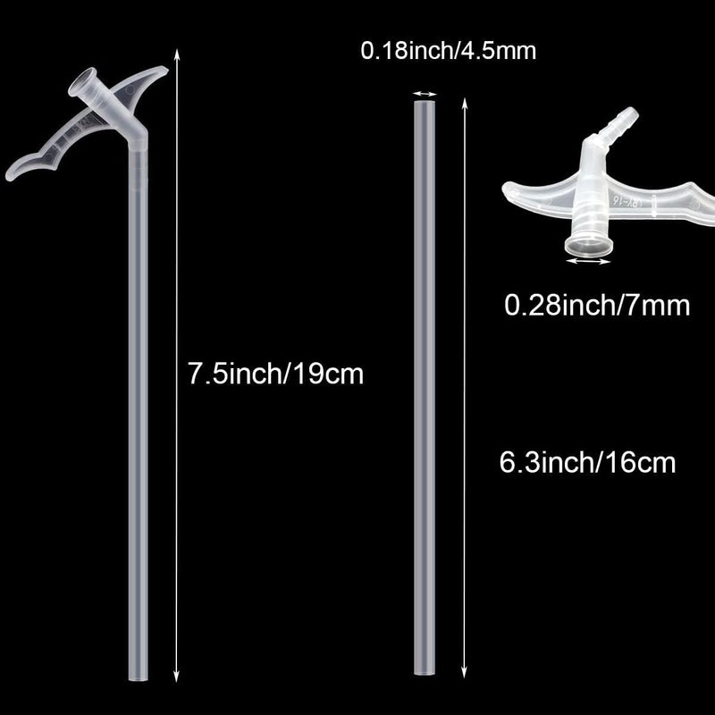 [Australia - AusPower] - 30 Pieces Spray Foam Replacement Tube Nozzle Tips with Brush Spare Straws Screws on Cans 