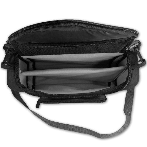 [Australia - AusPower] - USA GEAR Universal Tablet Messenger Bag - Tablet Bag Compatible with 11" iPad Pro, Lenovo Smart Tab 10.1, Galaxy Tab A 10.1, Galaxy Tab S5e 10.5 - Durable Exterior, Shoulder Strap, Adjustable Dividers 