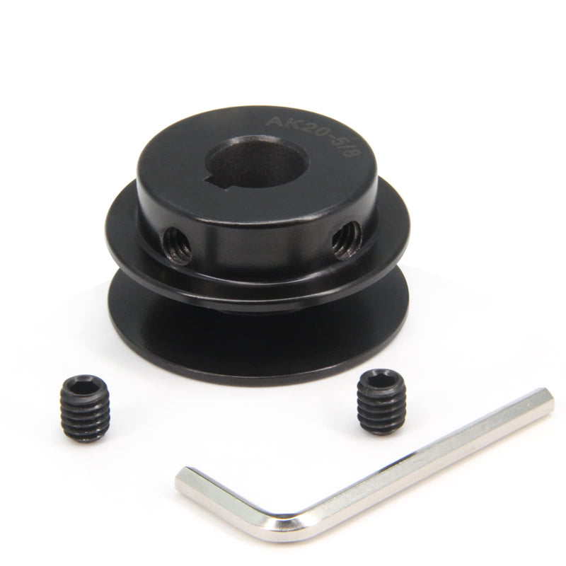 [Australia - AusPower] - Zeberoxyz AK20 Single Groove Web Sheaves,2.0" OD 5/8" Bore V-Belt Sheave Cast Iron for V-Belt (5/8"Bore-2.0"OD, 1 Groove) 5/8"Bore-2.0"OD 