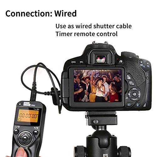 Pixel TW-283 N3 Wireless Shutter Remote Control Tiner Remote Shutter Release for Canon Eos 5D Mark IV 5D 6D 7D Mark 1DX MARKII R5 R6 50D 40D 30D 20D 10D D60 D30 D2000 EOS-1V EOS-3 TW283/N3
