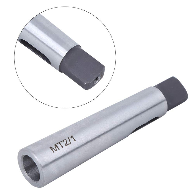 [Australia - AusPower] - Cone Reducing Adapter Drill Sleeve, Cone Reducing Adapter Drill Sleeve Silver, High Hardness, Wear Resistance, Conversions for Drill with Tapered Shank 
