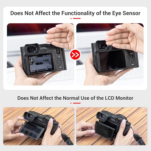 Extended Q3 43 Eyecup Eyepiece, Soft Silicon Camera Eye Cup Viewfinder Eyeshade Cover Protector Special Designed for Leica Q3 43 & Q3 Camera, Block Stray Lighting Q3 43 Camera Accessories