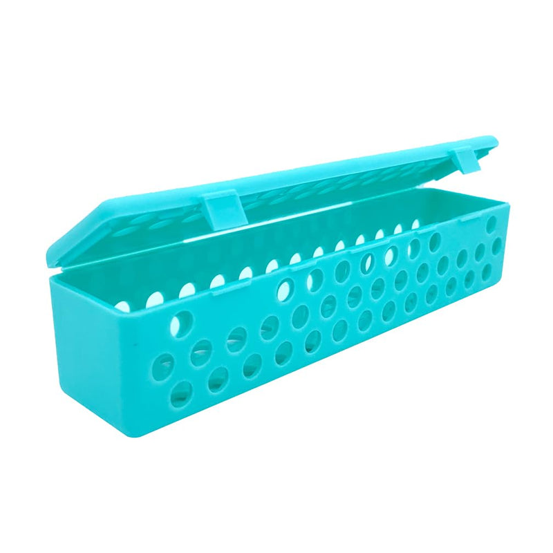 [Australia - AusPower] - Dental Instrument Sterilizat Case Plastic Autoclavale Cassette Case Medical Surgical?Instrument?Disinfection Container Tray Green 