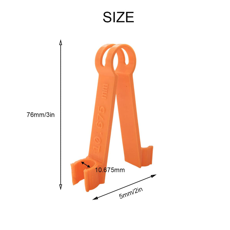 [Australia - AusPower] - Multimeter Probe Tweezers, Multimeter Test Probes Holder, Orange, M 