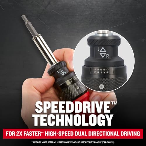 CRAFTSMAN 13-piece Speeddrive ratcheting T-handle screwdriver set CMHT68135 sealed in package
