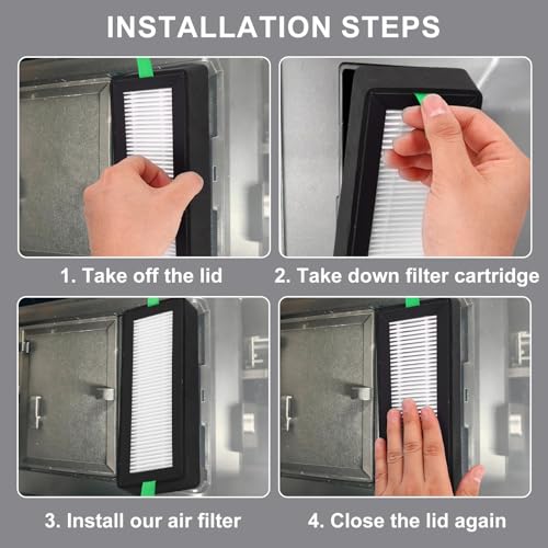 2pcs 3D Printer Air Filters for Bambu Lab, Activated Carbon Air Filter Replacements Practical 3D Printer Accessories Parts Kit Compatible with Bambu Lab P2S