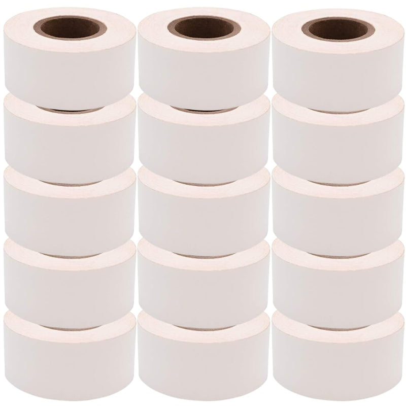 ChromaLabel 1 Inch Colored Masking Tape, Ideal for Kids, Clean Remove Labeling Tape, 500 Inch Roll (13.88 Yards), White - Case of 15