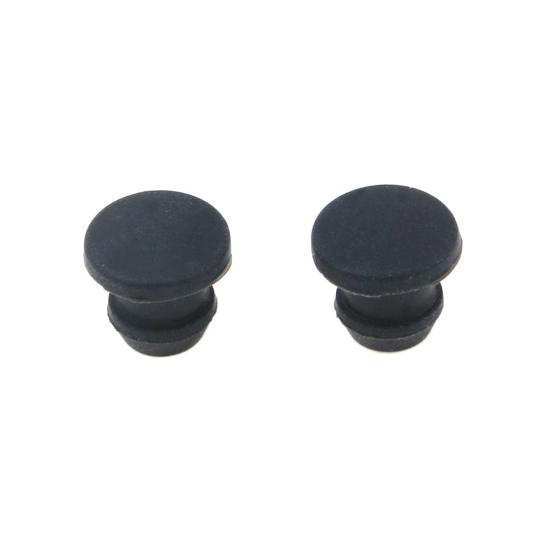[Australia - AusPower] - 12pcs Silicone Plugs Waterproof Tapered Round Hole Stoppers Black for 6mm Hole 