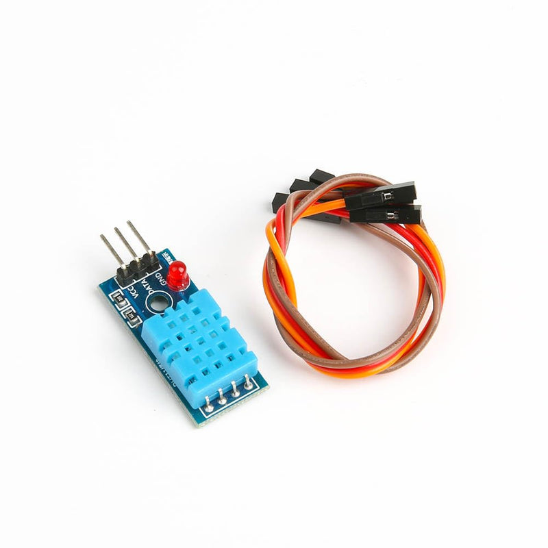 [Australia - AusPower] - SHILLEHTEK DHT11 Temperature and Humidity Sensor Module with LED & Cable - Temperature Humidity Measurement for Arduino, Raspberry Pi, ESP32 and Other Microcontrollers, Electronic Practice DIY 