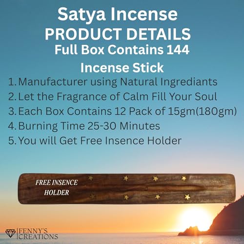 Satya, REIKI POWER, Nag Champa, Incense Sticks, Full Box 12pack