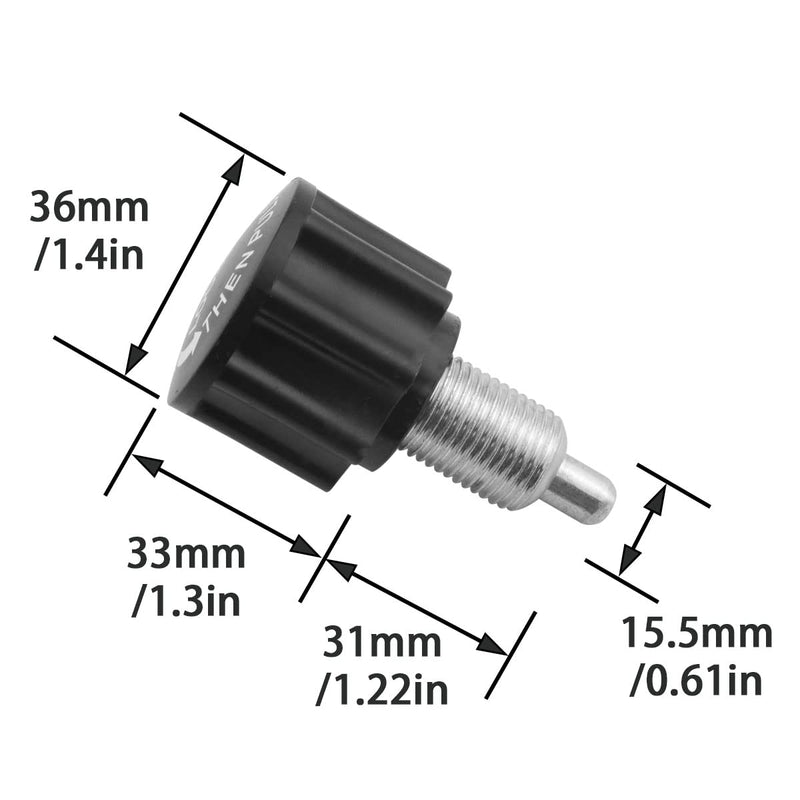 [Australia - AusPower] - M16 Pop Pull Pin Knob 2PCS Indoor Exercise Bike Locking Pins Bike M16 Adjustment Release Pull-up Spring Knobs 