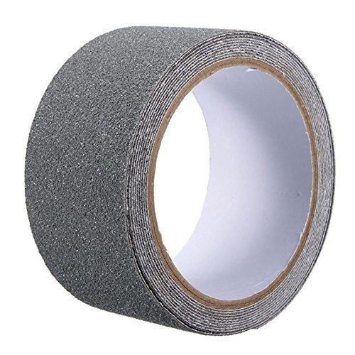 2" x 16' Roll Rubberized Anti Slip Safety Tape Non Skid Stair Step Grip Boat (Grey) 2" x 16' grey