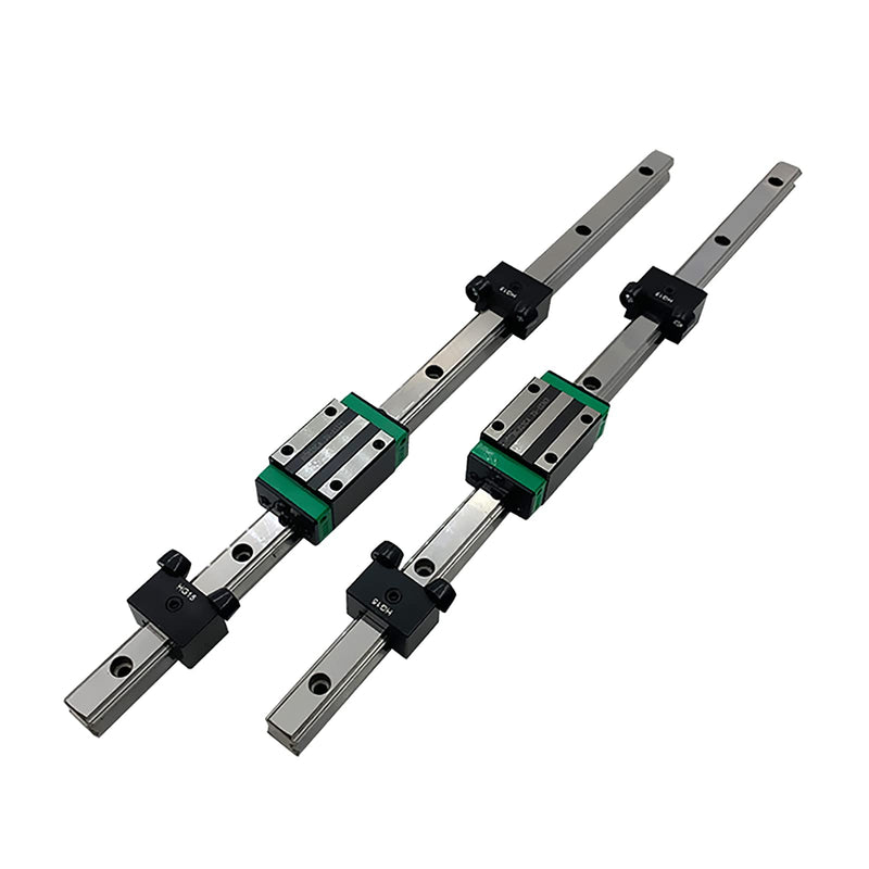 [Australia - AusPower] - Anti-Collision Block Stopper for EG20 20mm Rail, Linear Guide Rail Fixed Slider Bearing Block Ring, Positioning Block, Side Lock Buckle, Anti-Dropping, 2Pcs with 2Pcs Handle 2 