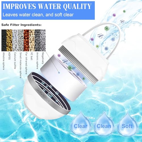 JARVISTAR white reusable bath filter with hanging design for tub faucet
