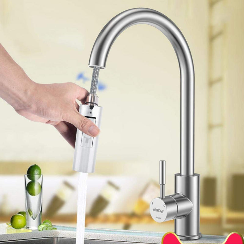 [Australia - AusPower] - Kitchen Sink Tap Spray Head, Pull Down Sink Tap Head Kitchen Tap for Bathroom Kitchen Polished Chrome 