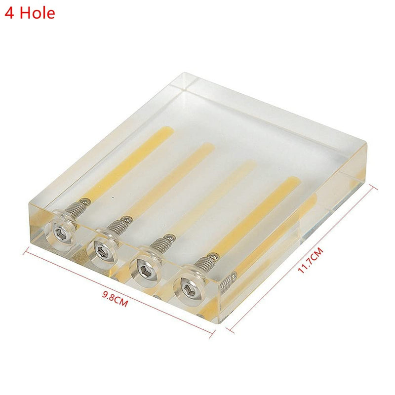 [Australia - AusPower] - Automobile Oil Quality Comparator Acrylic Comparer Transmission Oil Viscosity Tester Demo Stand Test Tool (4 Hole) 4 Hole 