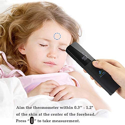[Australia - AusPower] - Amplim 2-Pack Hospital & Medical Grade Non Contact Digital Infrared Forehead Thermometer for Babies, Kids, and Adults. 