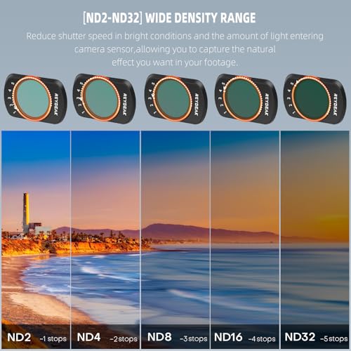 JDB for DJI OSMO Pocket 3 ND CPL Filters Set,3 Pack(CPL+VND 1-5 Stops Filter+1/4 Black Diffusion Filters) Polarizing Neutral Density Filters,Multicoated HD Optical Glass.