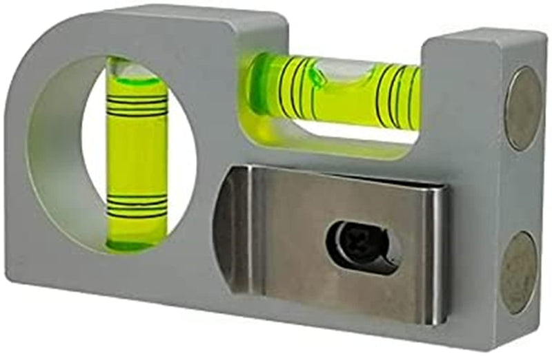 [Australia - AusPower] - with magnetic Solid aluminum alloy Mini level ruler portable mini level bubble meter (85X45x15mm) 