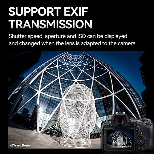 7artisans EF-EOS R Lens Adapter Auto-Focus Lens Speedbooster Converter Ring Compatible for Canon EF/EF-R Lens and Canon EOS R-Mount Camera for Canon EOS R, RP, R3, R5, R6, R7, R10