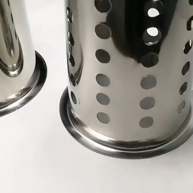 HEEPDD Stainless Steel Kitchen Utensil Holder, Countertop Organizer for Cooking Utensils, Silverware, Chopsticks, 5.4 x 3.4 Inch, 3 Pack