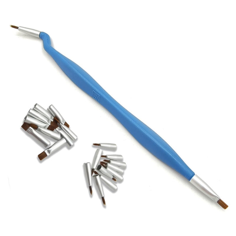 [Australia - AusPower] - Dental Brush Resin Shaping Pen Set Elbow Brush Aesthetic Repair Pen Oral Shaping Pen High-Temperature Disinfection Dental Tools 