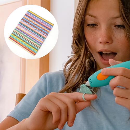 FARYODI 3D Pens Filament for 3Doodler Start+ Pen, 300 Pieces 3D Printing Pens Doodler Pen PCL Filament Refills 2.5mm 20 Colors 20 colours