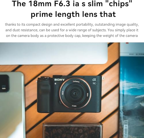 7artisans 18MM F6.3 Mark II UFO Camera Prime Lens Compatible with Sony E Mount,APS-C,Ultra-Thin Compact Mirrorless Cameras for FX/A/NEX Series for FS5,FS7,FS7M2,FS5M2K,A3000,A5000,NEX-3,NEX-3N For Sony E