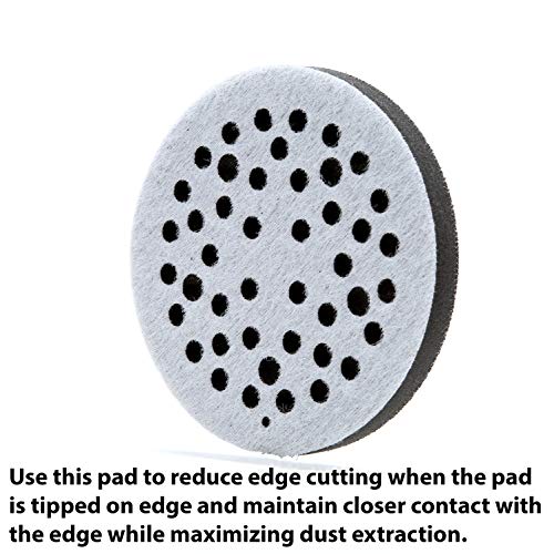 3M Clean Sanding Soft Interface Disc Pad, 5-inch x 1/2-inch, 44-hole sanding disc backing pad