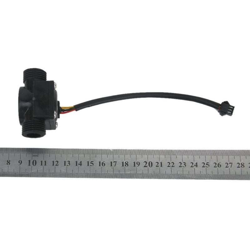 DollaTek YF-S201 Water Flow Sensor Flow Meter Hall Flow Sensor Water Control 1-30L/min DC 5-18V for 1/2 Inch Water Heater Water Dispenser