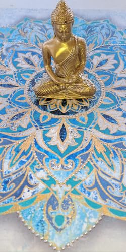 Bali Tranquility Buddha - Bronze Figurine for Calm & Clarity Perfect for Soothing and Calming Home Decor or Office Décor