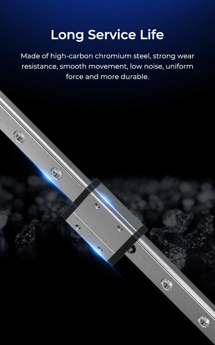 Creality Upgraded Ender-3 Linear Rail Guide Kit MGN12 320mm - High Precision, High Speed Printing, and Long Service Life - Easy to Modify, Compatible with Ender-3, Ender-3 Pro, Ender-3 V2