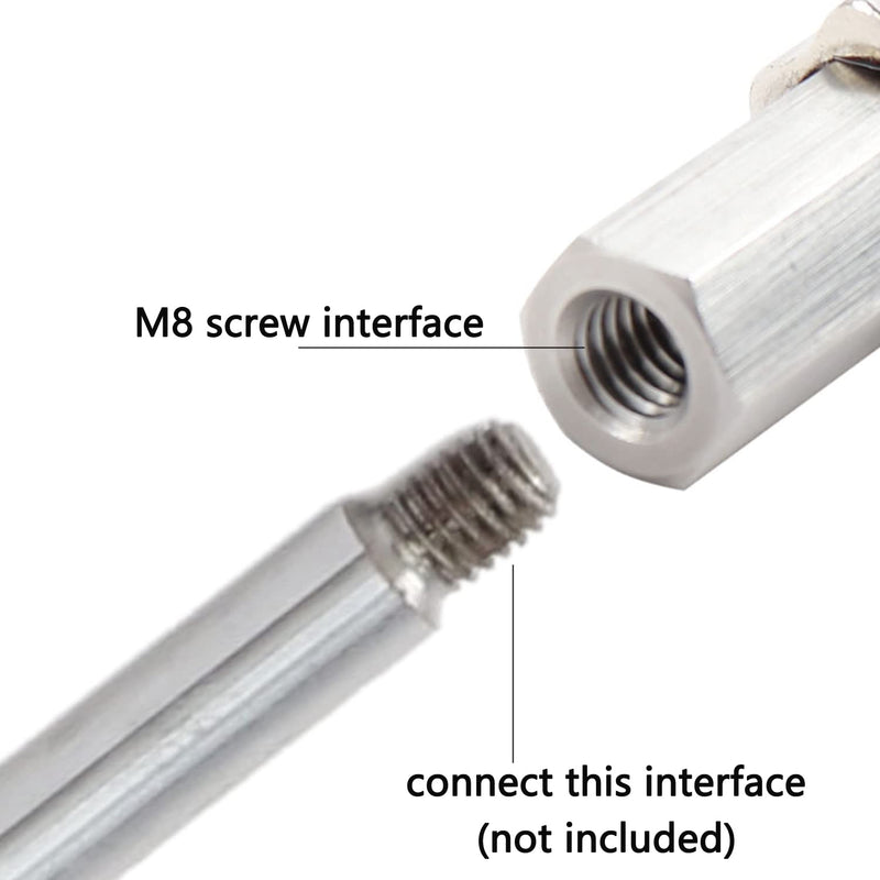 [Australia - AusPower] - FREDORCH Aluminum alloy M8 Screw sucker, 3.75 inch Diameter, DIY End Connectors Suction Cup Adapter for Reciprocating Linear Actuator machine 