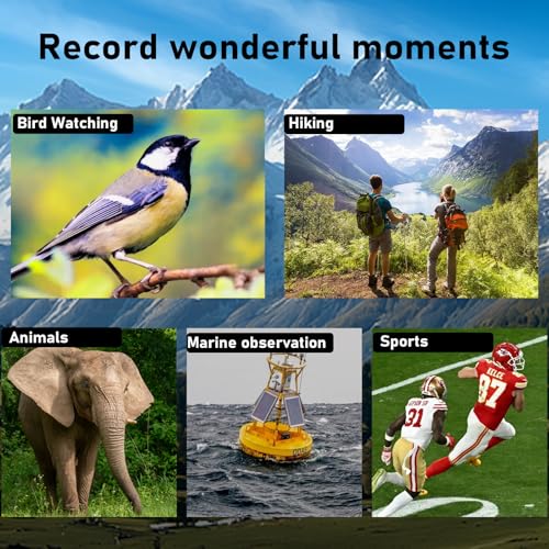 TRV High Power 10x42 Binoculars for Adults with Bak7 Prism & BMC Coating - Binoculars for Birdwatching, Hiking, Concerts