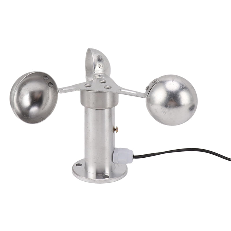[Australia - AusPower] - Tnfeeon Aluminum Alloy Anemometer Wind Speed Monitoring Sensor, Equipped with 3 Cups Wind Speed Sensor, Provides 0-3.8V Output, Reliable and Durable 