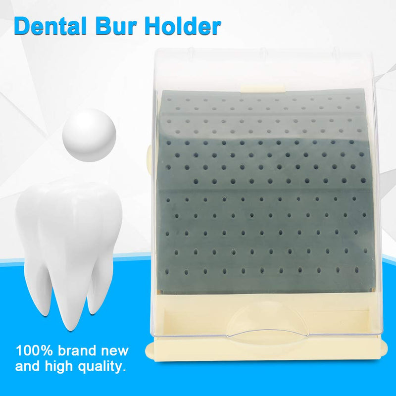 142 Holes Bur Holder, ental Bur Block Holder 142 Holes Plastic Drill Block Case Box Organiser with Extendable Drawer