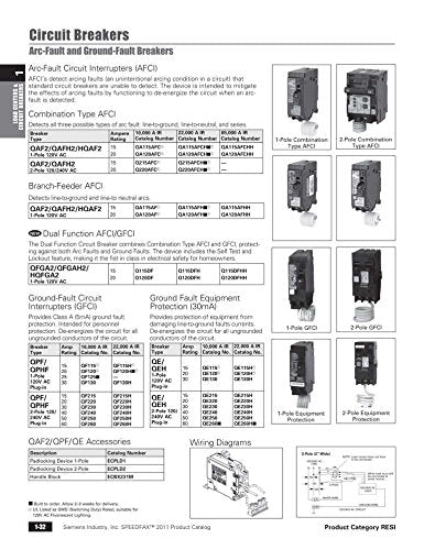 [Australia - AusPower] - Siemens QA120AFC 20-Amp Single Pole 120-volt Plug-On Combination AFCI Breaker 