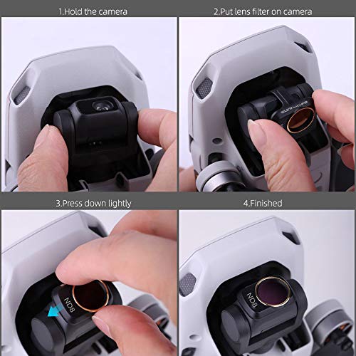 GLOBACT 3PCS Lens Filter for DJI Mini 4K/Mavic/SE/2/2 SE (CPL/ND8/ND16)