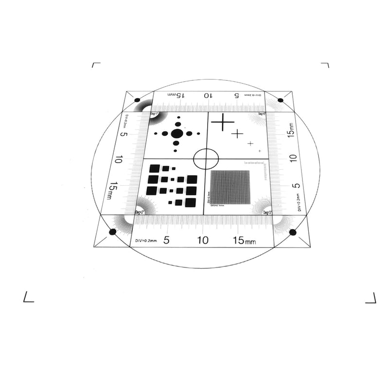 Ubric Microscope Micrometer Calibration Part, Microscope Measurement Calibration Film with Flexible PET for Accurate Measurements
