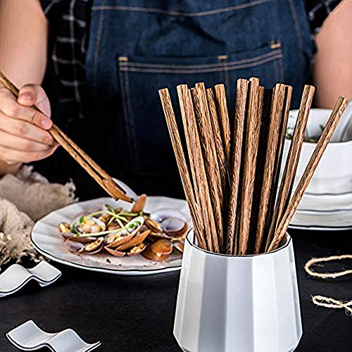 30 Pairs Wooden Chopsticks, Reusable Chop Sticks,9.8 In 30