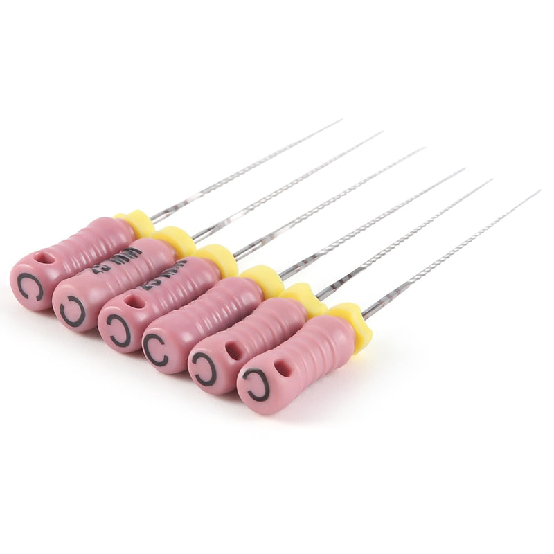 [Australia - AusPower] - JMU 10 Box Endodontic Root Canal C+ Files #06, Stainless Steel Hand Use Files, 25mm, 6pcs/Box #06 (25mm) 