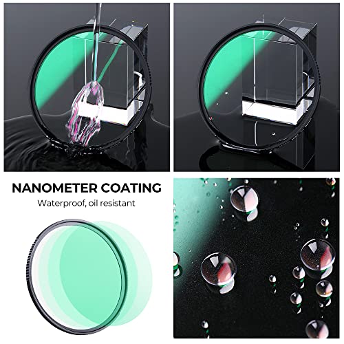 K&F CONCEPT 62mm Black Diffusion 1/2 Filter Mist Cinematic Effect Filter